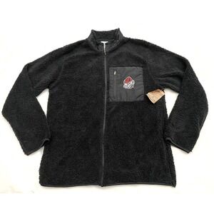 NEW Georgia Bulldogs UGA Sherpa Fleece Rivalry Threads‎ Jacket Large Black